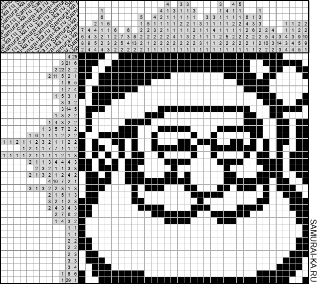 Японский кроссворд - Санта Клаус решай онлайн без регистрации и бесплатно.