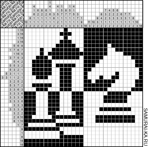 Японский кроссворд - Шахматы решай онлайн без регистрации и бесплатно.