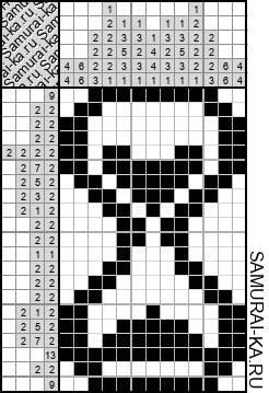 Японский кроссворд - Песочные часы решай онлайн без регистрации и бесплатно.