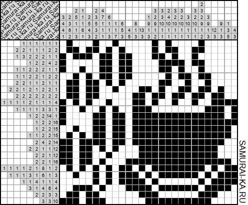 Японский кроссворд - Кофе (Ямабуси) решай онлайн без регистрации и бесплатно.