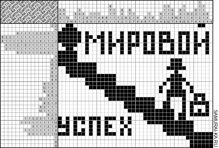 Японский кроссворд - Успех (Ямабуси) решай онлайн без регистрации и бесплатно.
