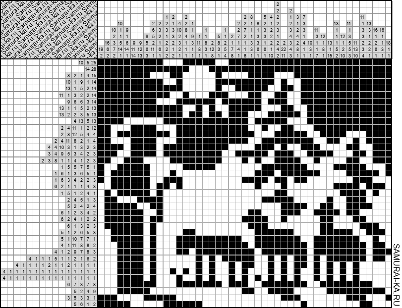Японский кроссворд - Пастух решай онлайн без регистрации и бесплатно.